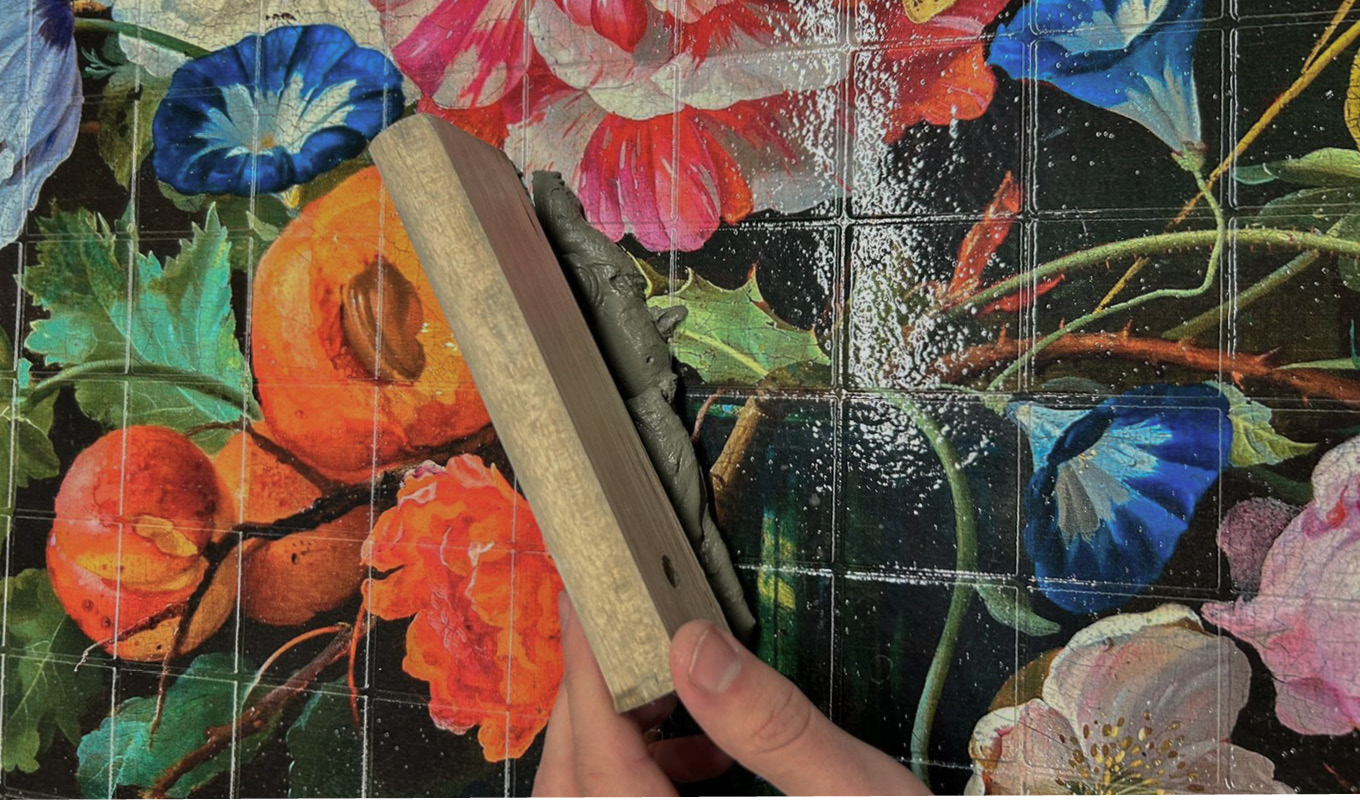 Sign Again aanbrengen van het voegmiddel